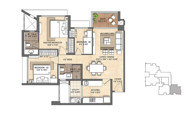 Lodha Solitaire Mahalaxmi  master plan