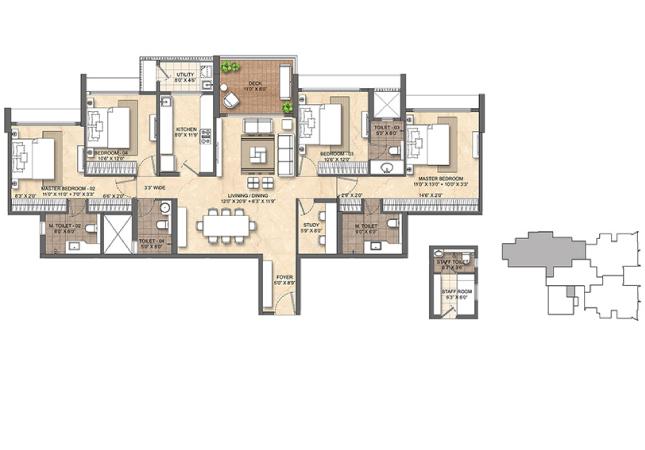 Lodha Solitaire Mahalaxmi  master plan